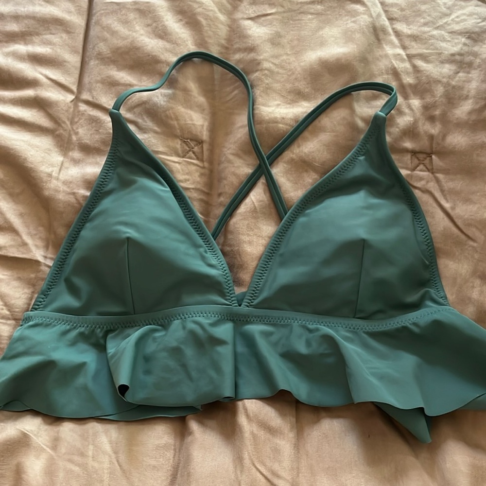 Adjustable Ruffle Bikini Top